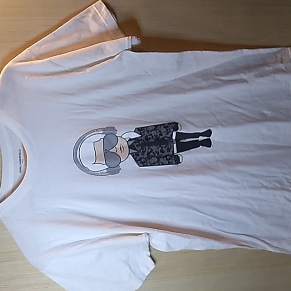 Karl Lagerfeld Tshirt Logo White